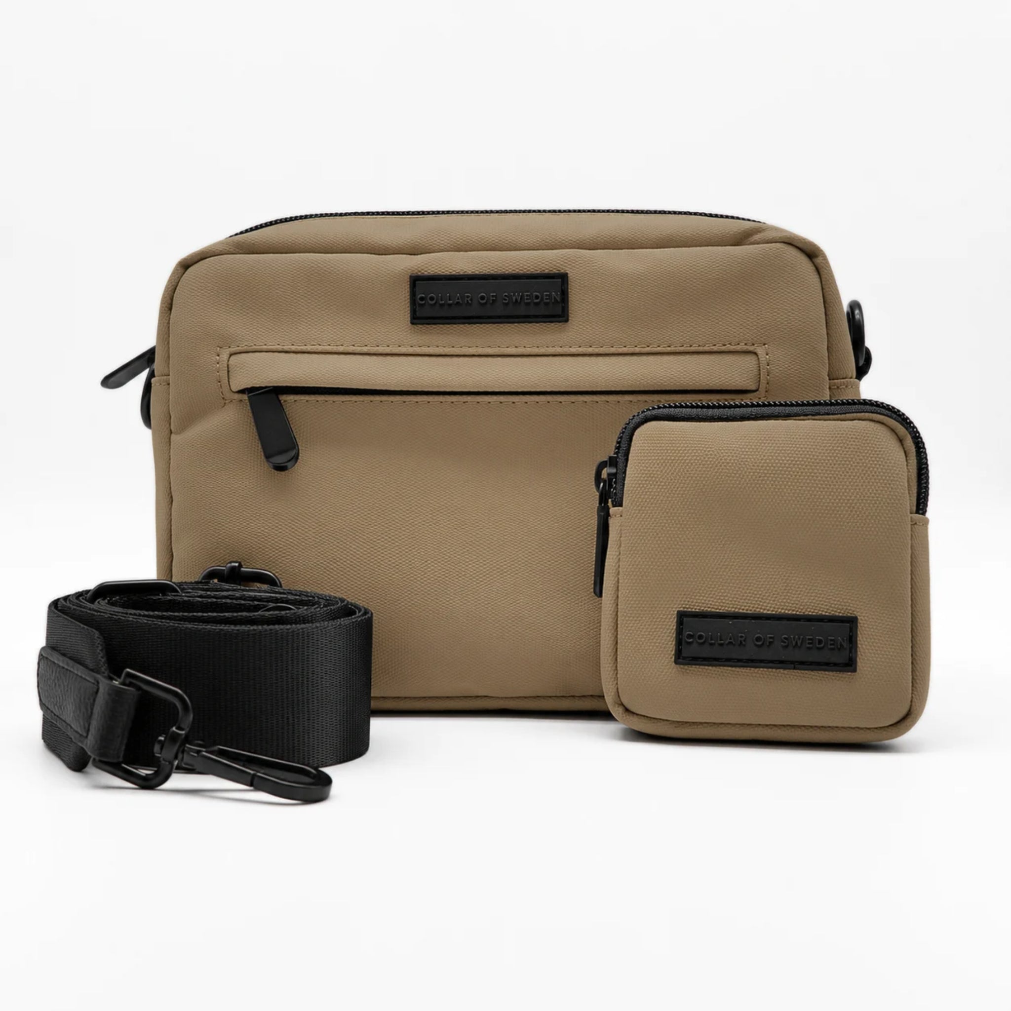 Grön vattenavvisande Hundpromenadväska - Crossbody