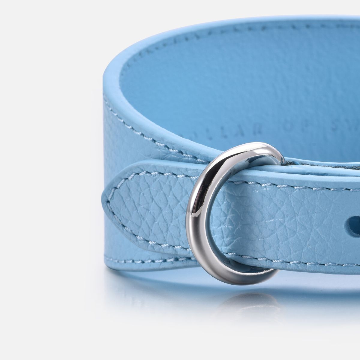 Babyblå Hundhalsband Bred