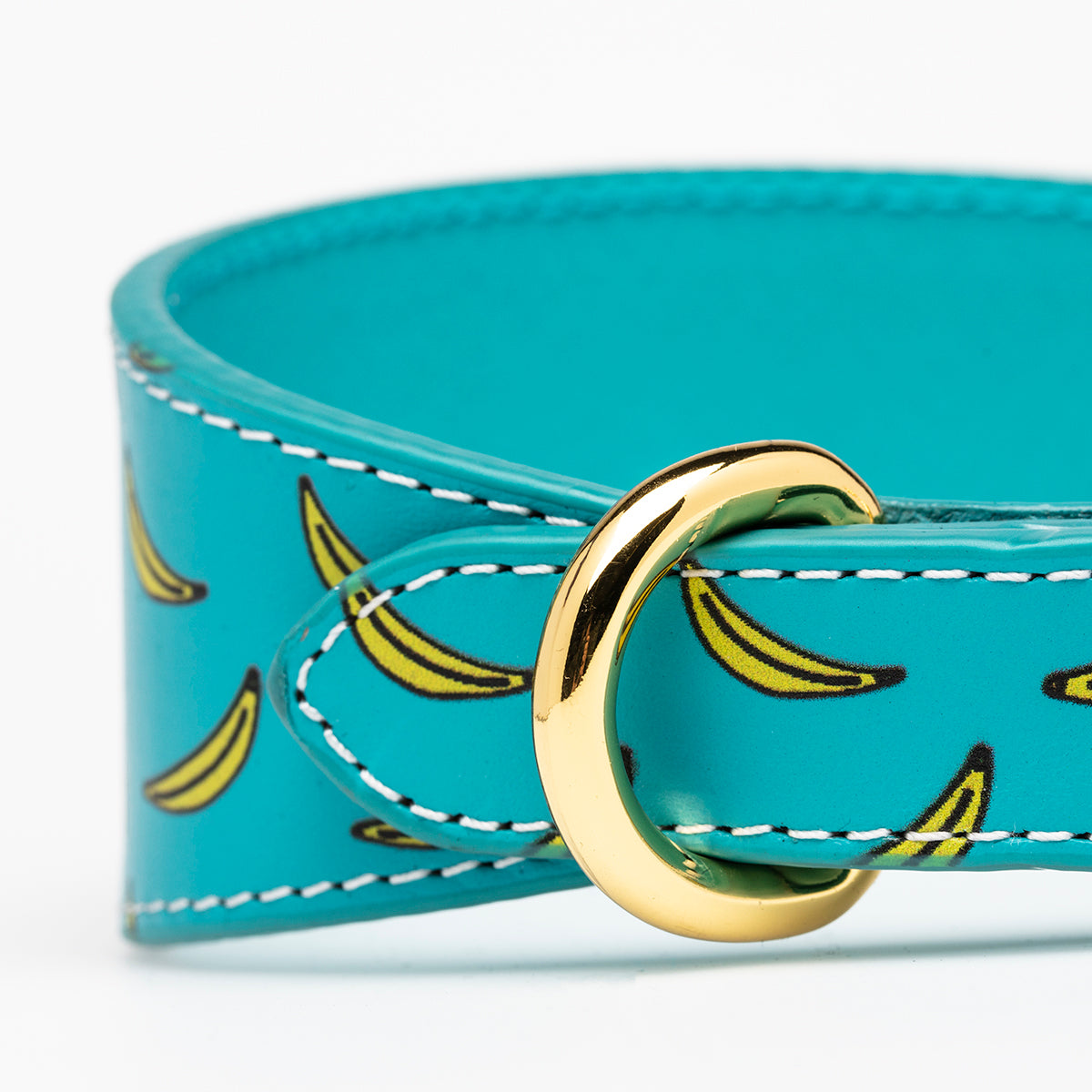 Bananmönstrat Hundhalsband Bred