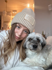 Beige Ullmössa - Fur Mama