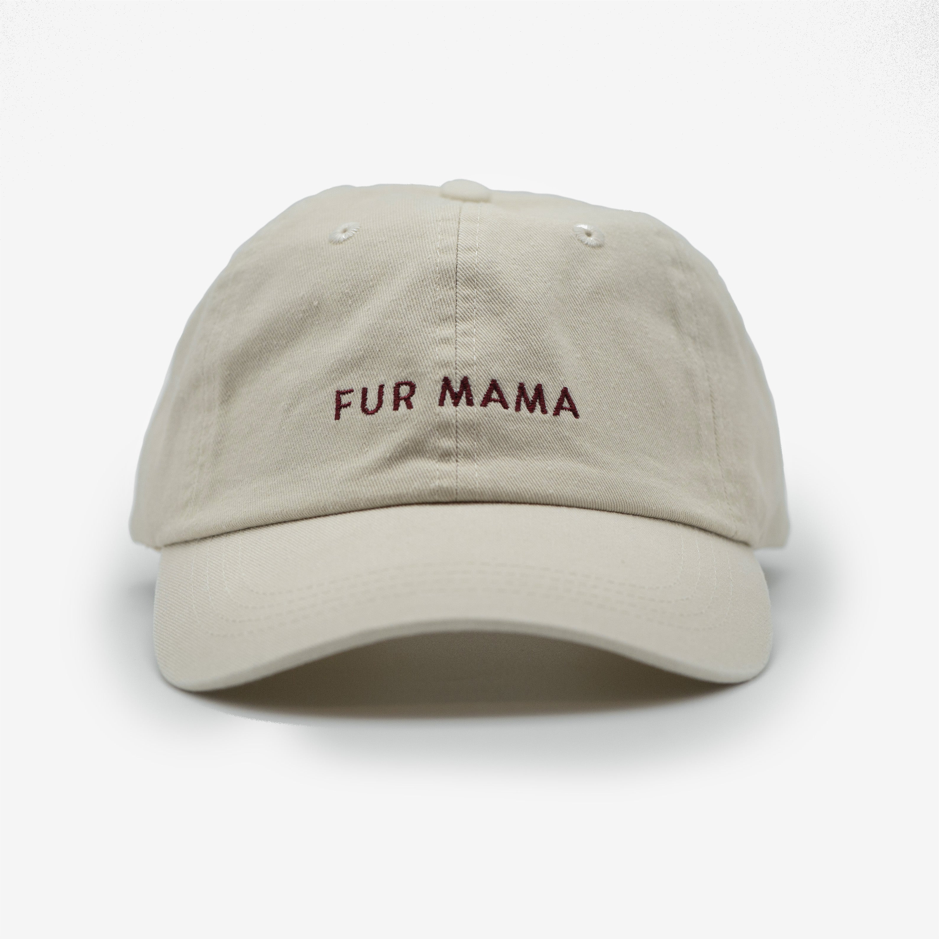 Beige Jeanskeps - Fur Mama