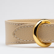 Beige Hundhalsband Smal