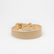Beige Hundhalsband Smal