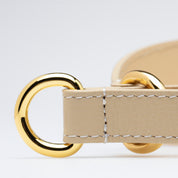 Beige Hundhalsband Halvstryp Bred