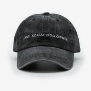 Svart Jeanskeps - Anti-Social Dog Owner