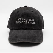 Black Denim Cap - I Was Normal Two Dogs Ago
