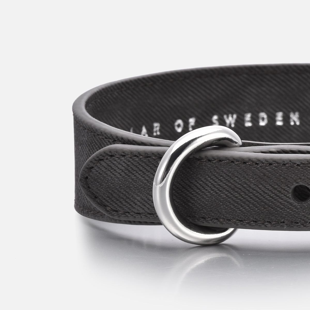 Hundhalsband i Svart Denim Smal