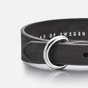 Hundhalsband i Svart Denim Smal