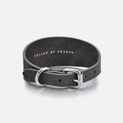 Hundhalsband i Svart Denim Bred