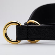 Svart Hundhalsband Halvstryp Bred