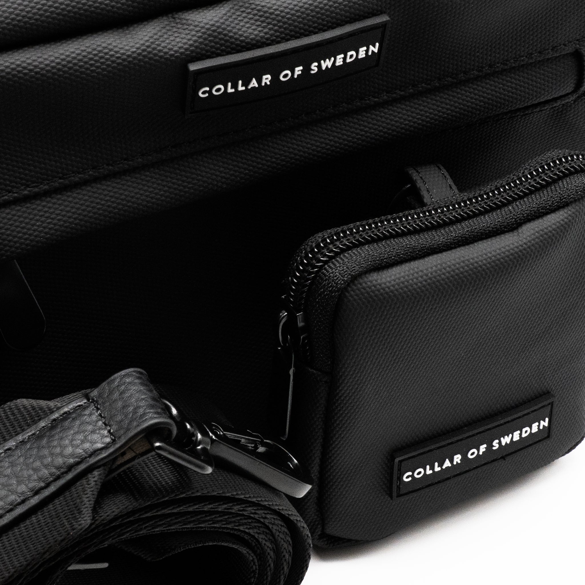 Svart Vattenavvisande Hundpromenadväska - Crossbody