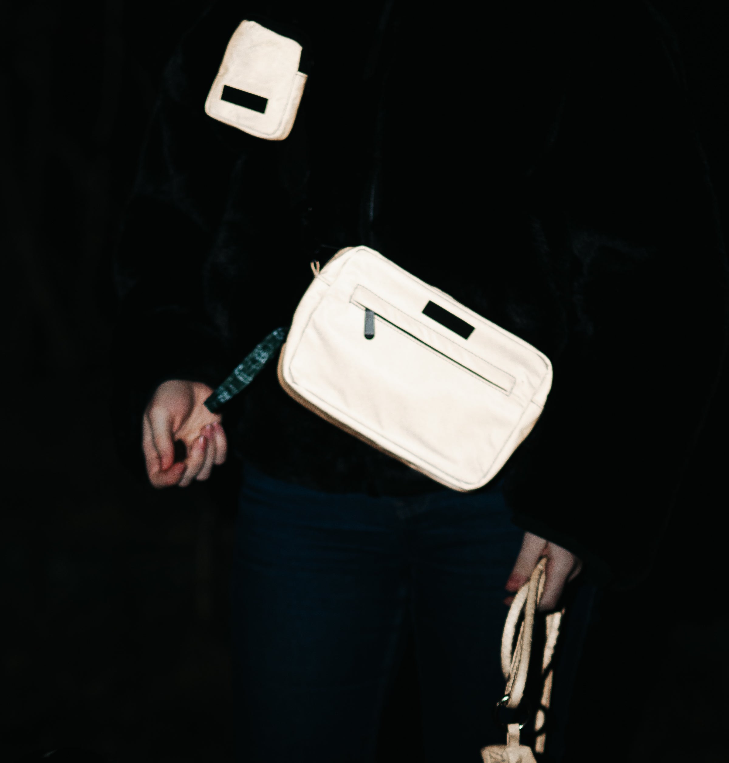 Hundpromenad Väska Reflex Brons - Crossbody