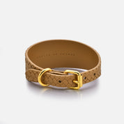 Brunt Flätat Hundhalsband Bred