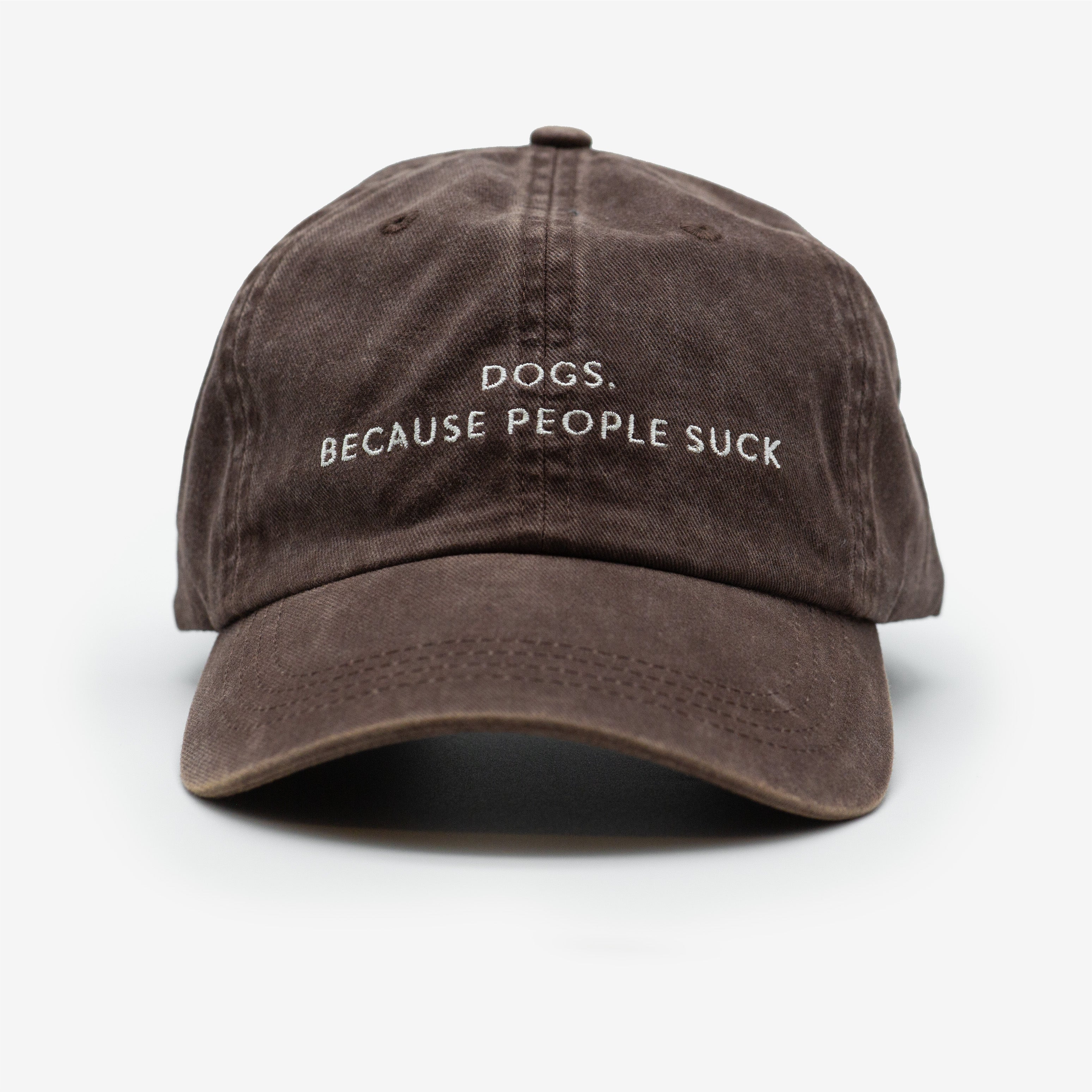 Brun Jeanskeps - Dogs. Because People Suck