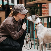 Brun Långärmad T-shirt - Dogs & Wine Make Everything Fine 