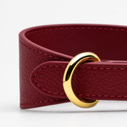 Vinröd Hundhalsband Bred