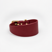 Vinröd Hundhalsband Bred
