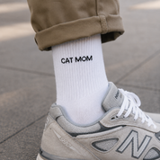 Vit tubsockor - Cat Mom 