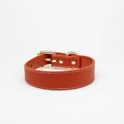 Cognac Hundhalsband Smal