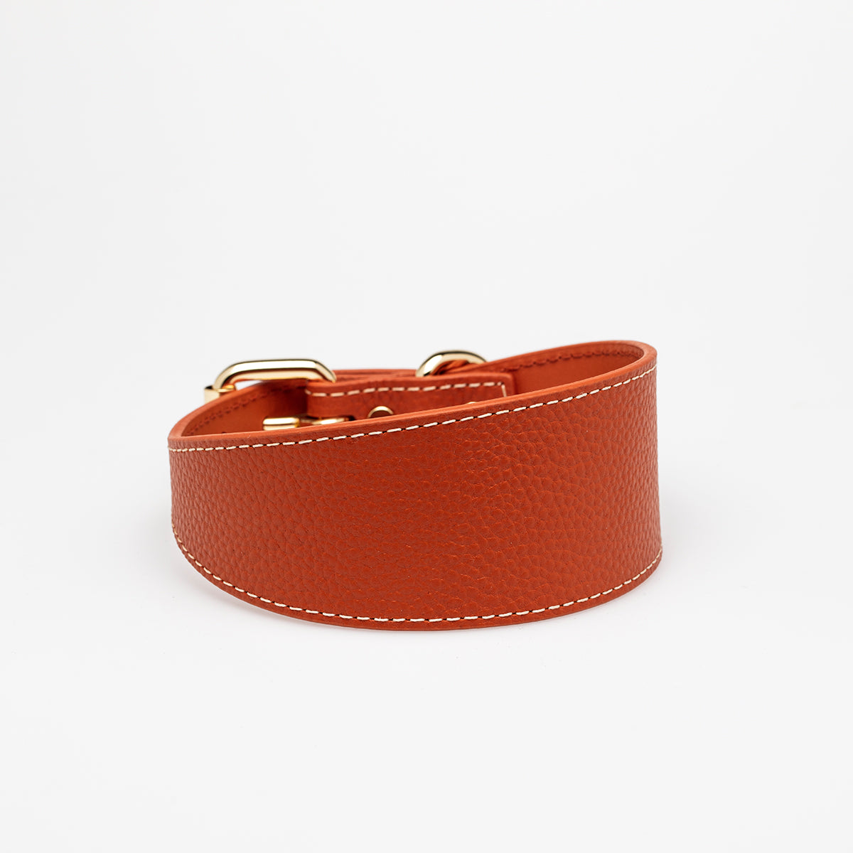 Cognac Hundhalsband Bred