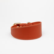Cognac Hundhalsband Bred