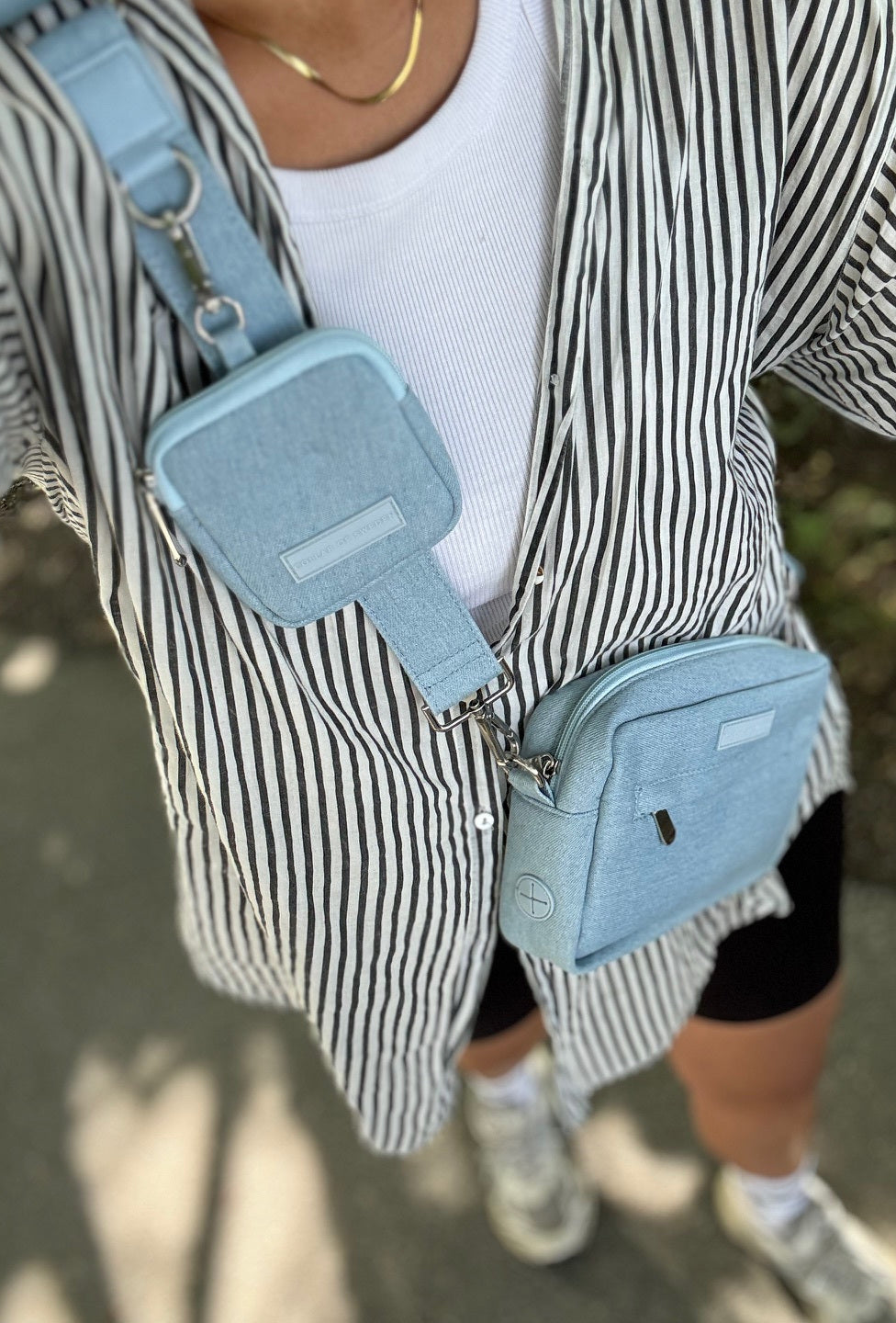 Hundpromenad Väska Jeans - Crossbody