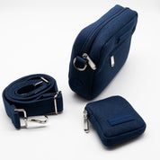 Mörkblå Denim Hundpromenadväska - Crossbody