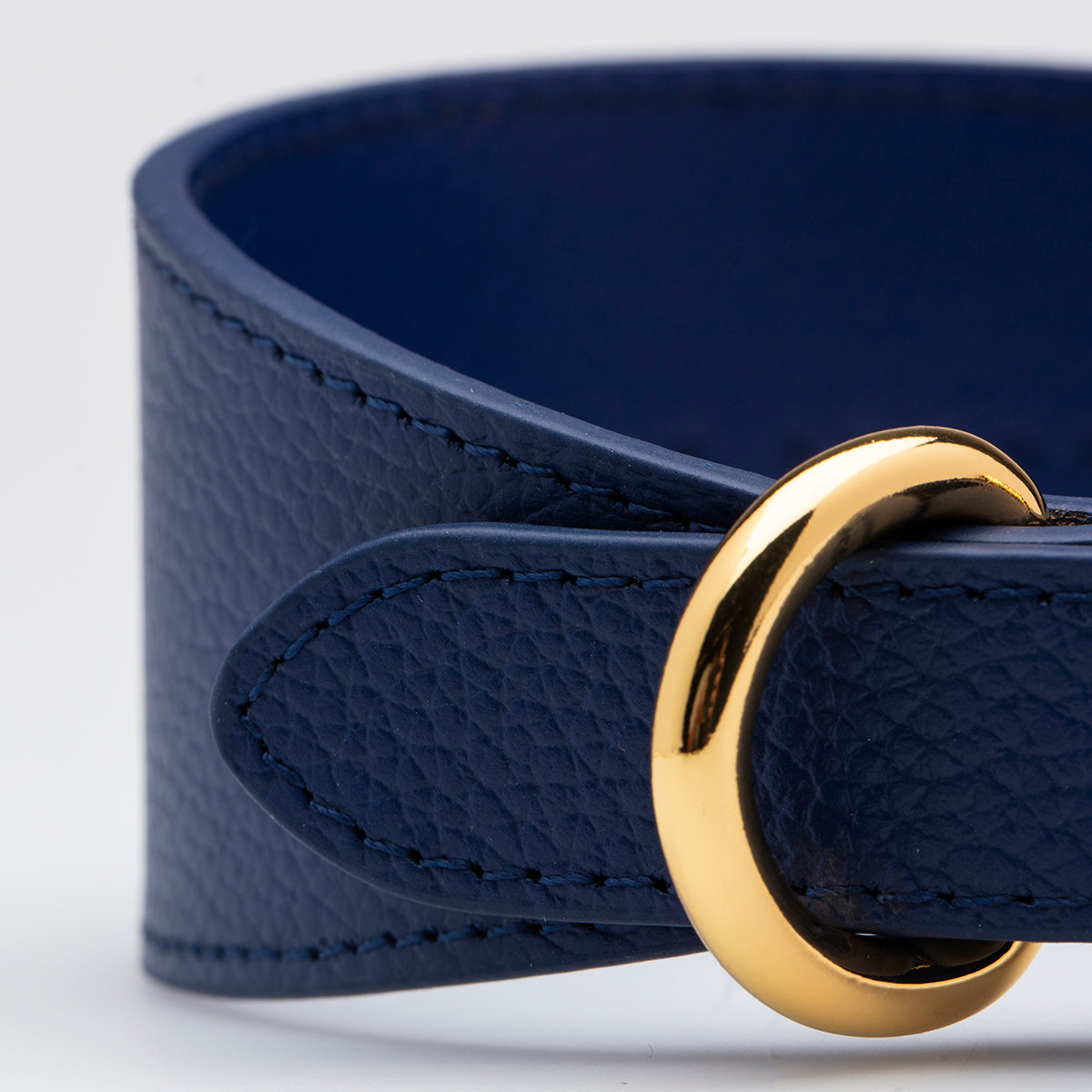 Mörkblå Hundhalsband Bred