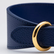 Mörkblå Hundhalsband Bred