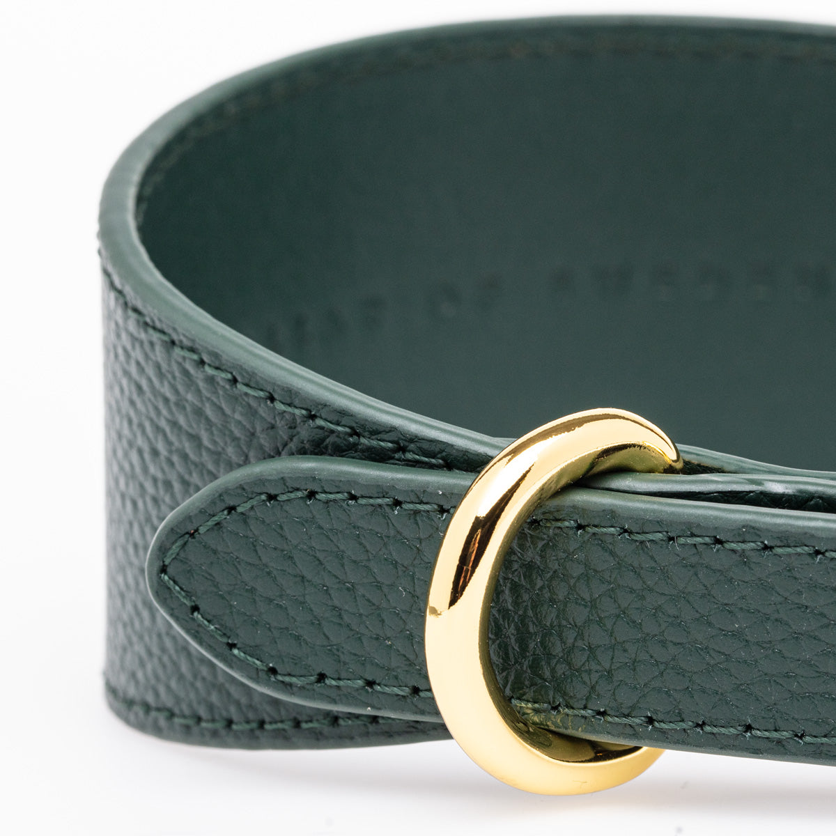 Mörkgrön Hundhalsband Bred