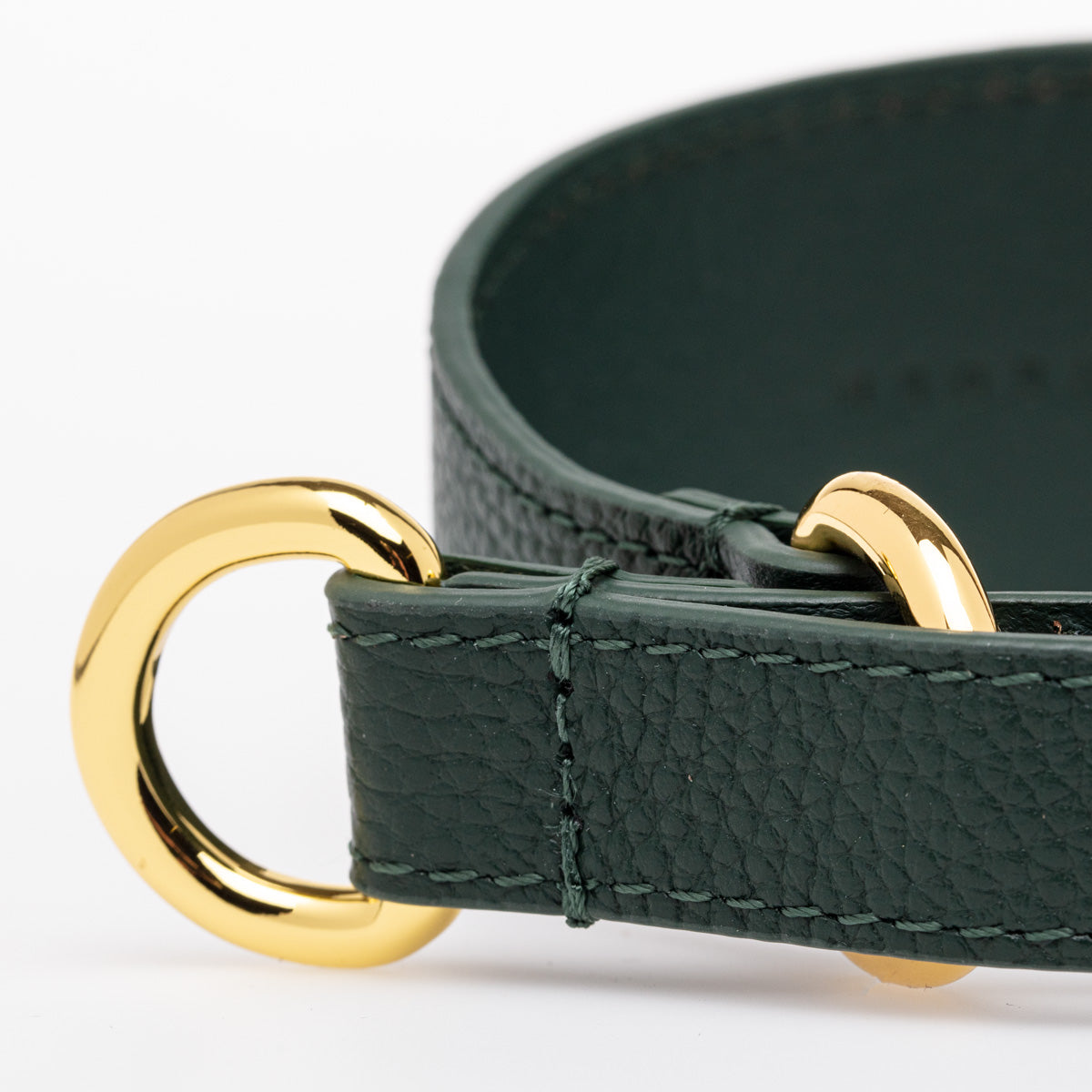 Mörkgrön Hundhalsband Halvstryp Bred