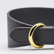 Mörkgrå Hundhalsband Bred