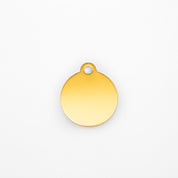 Graverad Namnbricka - Guld Cirkel