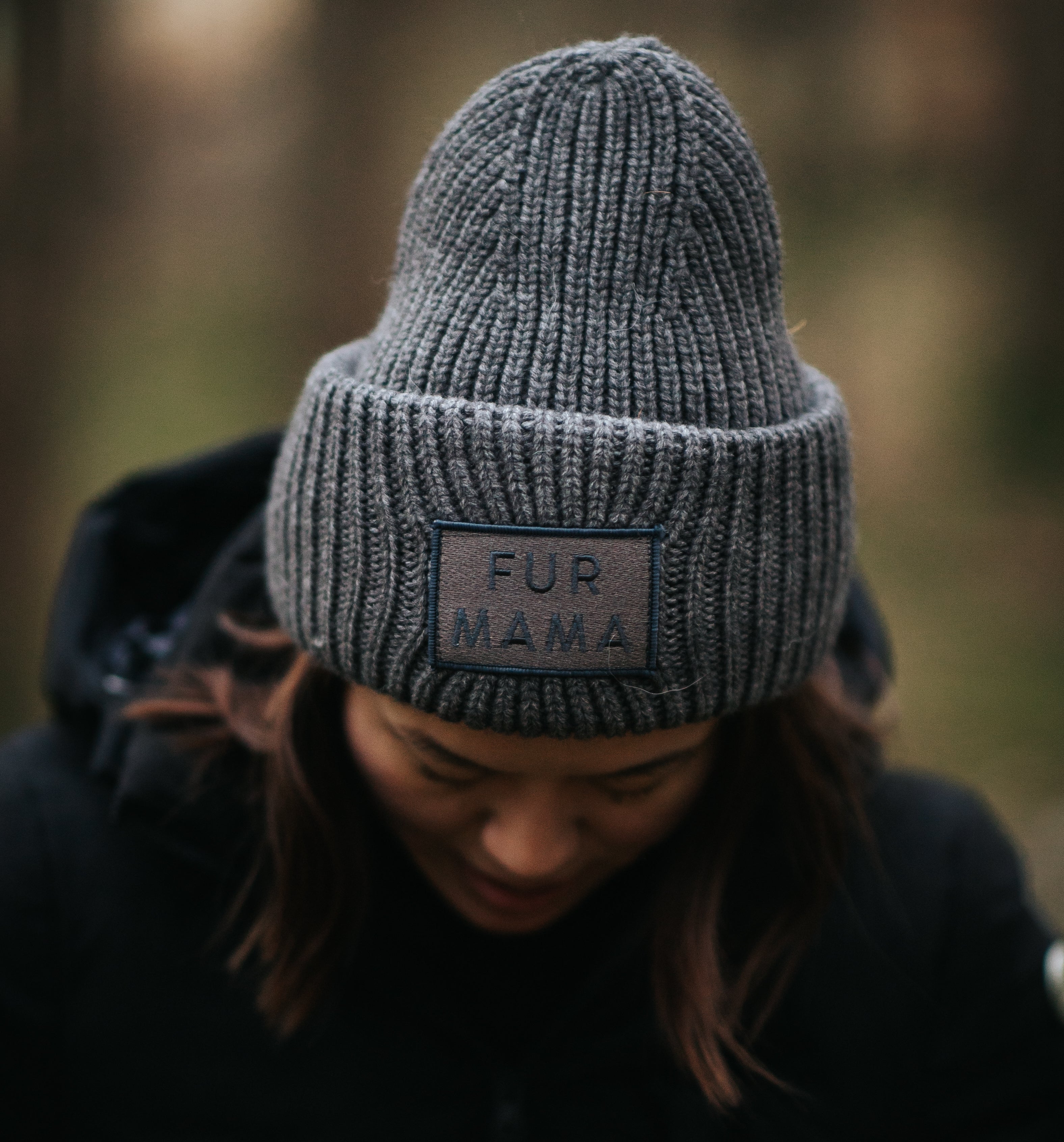 Grå Ullmössa - Fur Mama