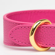 Mörkrosa Hundhalsband Smal