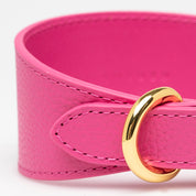 Mörkrosa Hundhalsband Bred
