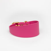 Mörkrosa Hundhalsband Bred