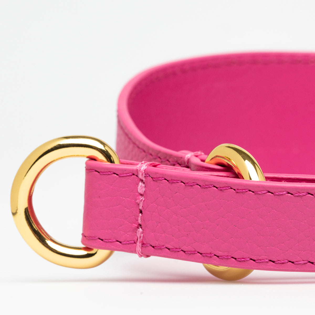 Mörkrosa Hundhalsband Halvstryp Bred