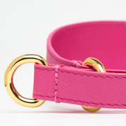 Mörkrosa Hundhalsband Halvstryp Bred