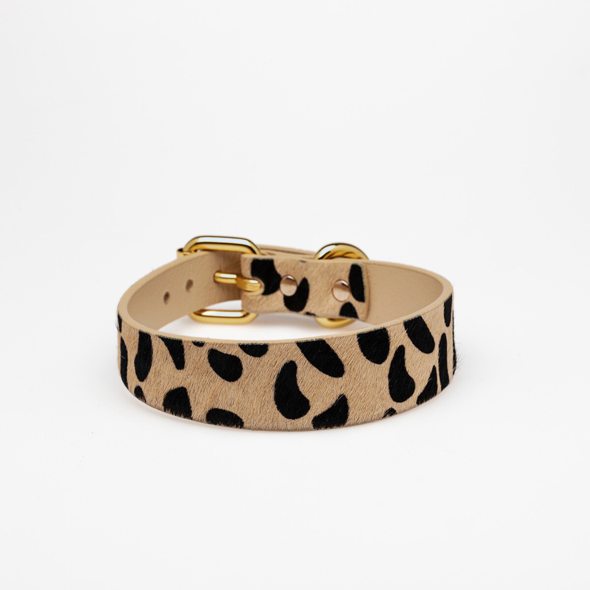 Leopardmönstrat Hundhalsband Smal
