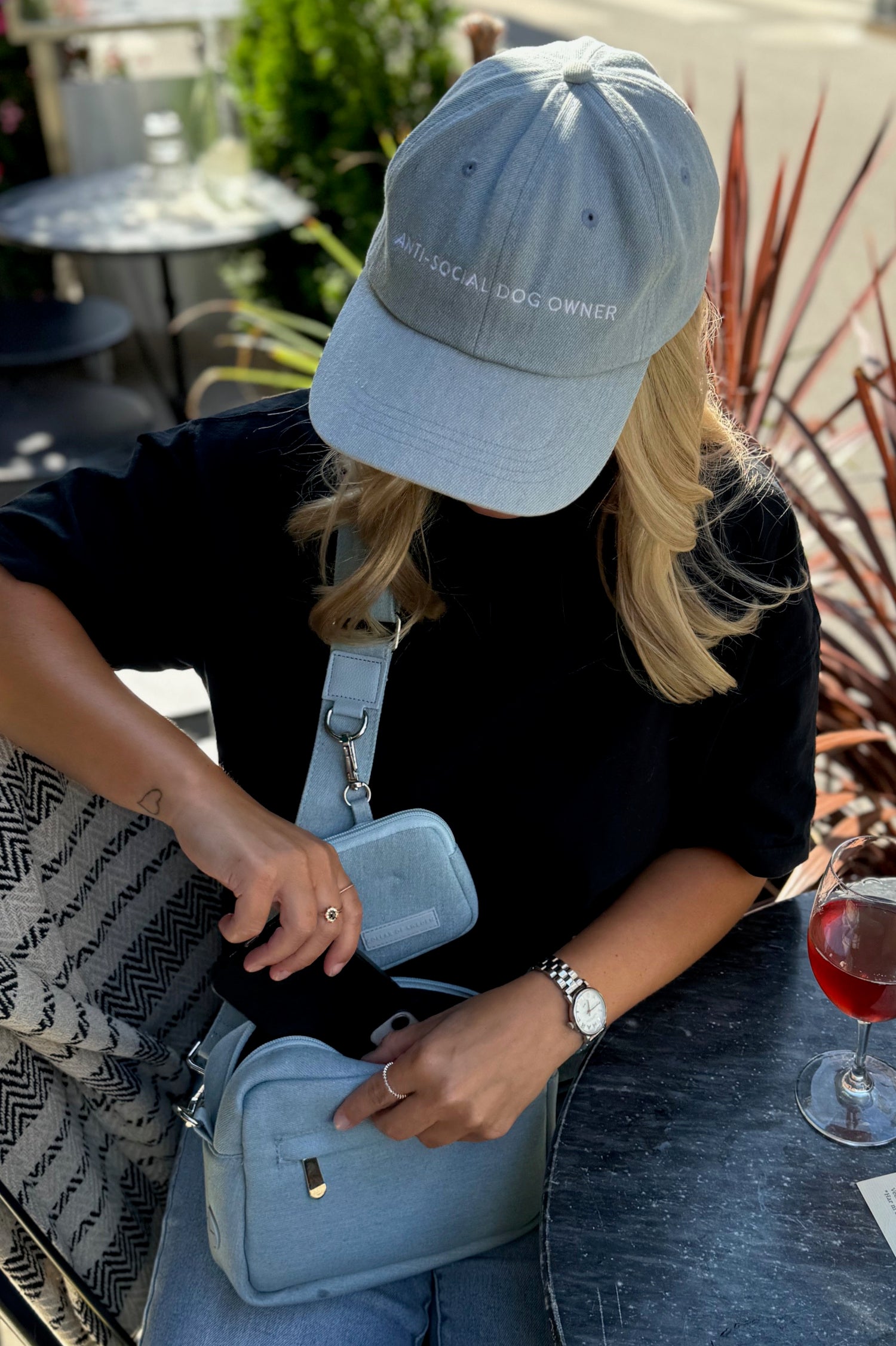 Hundpromenad Väska Jeans - Crossbody