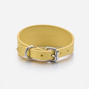 Pastellgul Hundhalsband Bred