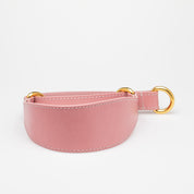Rosa Hundhalsband Halvstryp Bred