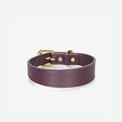 Mörklila Hundhalsband Smal