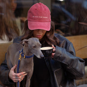Röd Jeanskeps - My Dog Is My Shrink