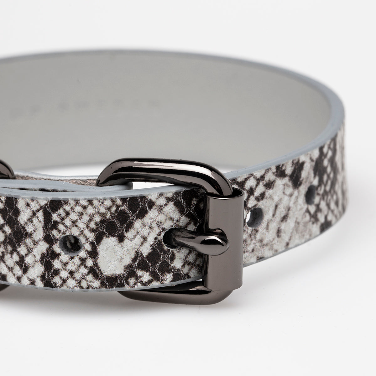 Ormmönstrat Hundhalsband Smal