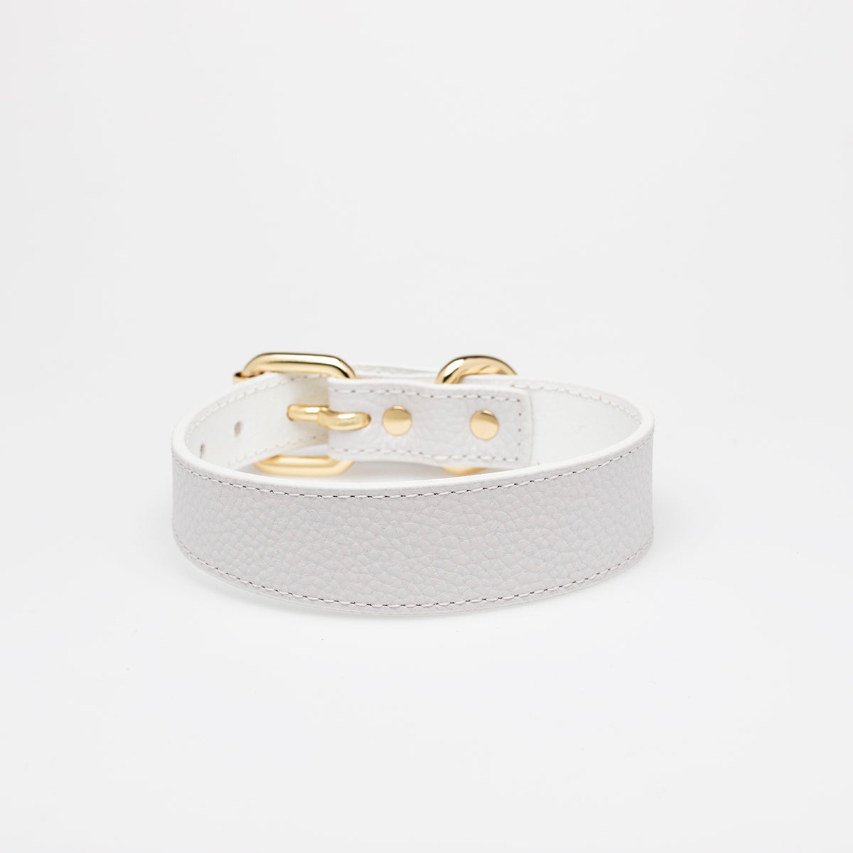 Vit Hundhalsband Smal