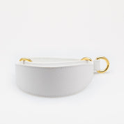 Vit Hundhalsband Halvstryp Bred